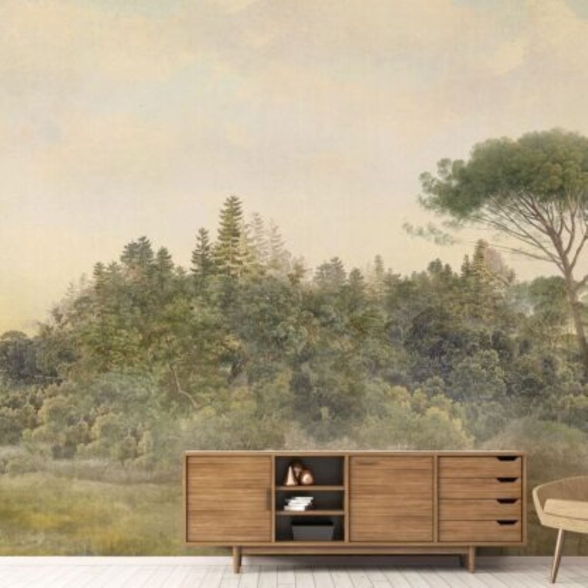 Mural empapelado en Sevilla